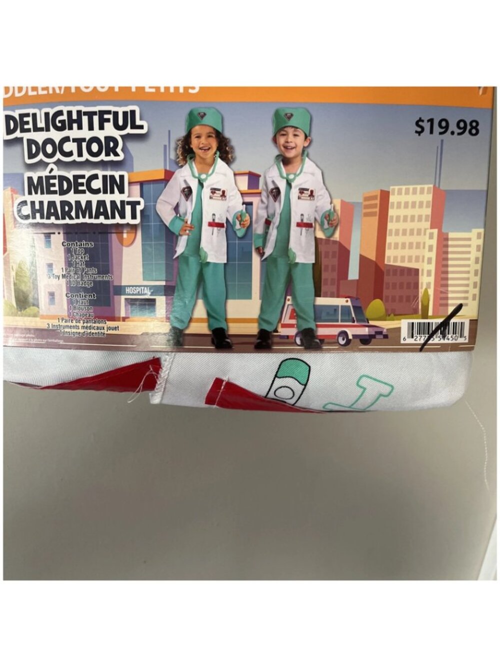Delightful Doctor Halloween Costume Toddler (3-4T)